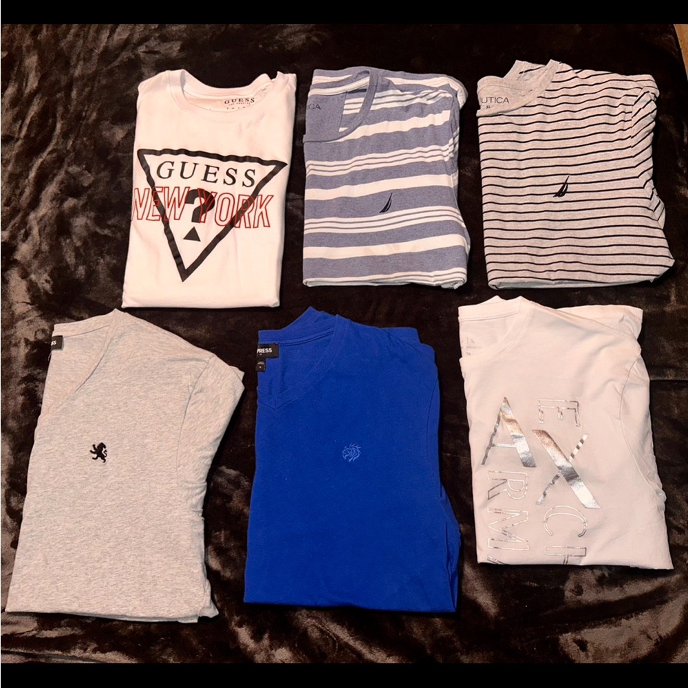 Men’s shirts Express, Náutica, Armani Exchange, Guess size XL $60 for all